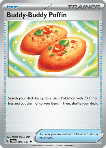 Buddy-Buddy Poffin – Uncommon Poké Ball Reverse Holo – 101/131 – Prismatic Evolutions
