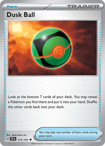 Dusk Ball – Uncommon Reverse Holo – 175/191 – Surging Sparks