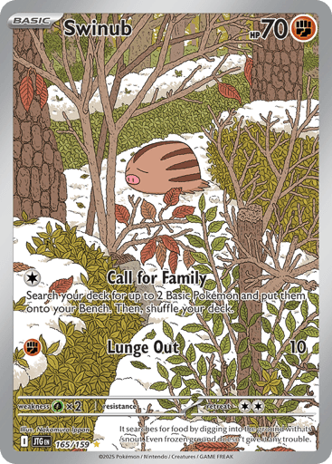 Swinub – Illustration Rare – 165/159 – Journey Together