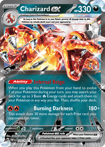 Charizard ex – Double Rare – 125/197 – Obsidian Flames