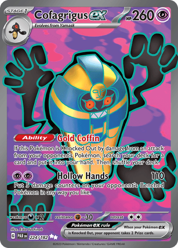 Cofagrigus ex – Ultra Rare – 224/182 – Paradox Rift