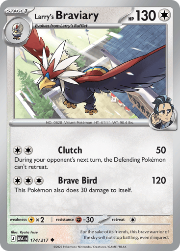 Larry’s Braviary – Uncommon – 174/217 – Ascended Heroes