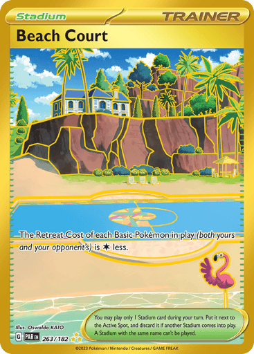 Beach Court – Hyper Rare – 263/182 – Paradox Rift