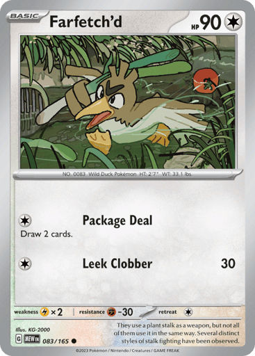 Farfetch’d – Common – 083/165 – S&V 151