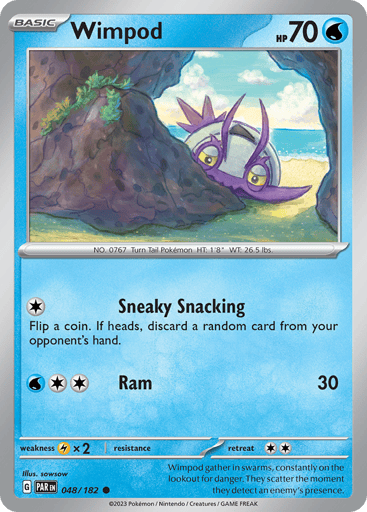 Wimpod – Common Reverse Holo – 048/182 – Paradox Rift