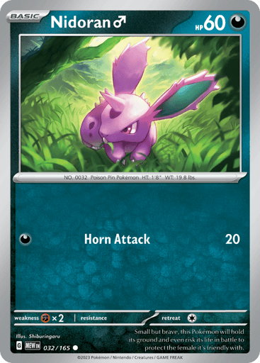 Nidoran♂ – Common – 032/165 – S&V 151