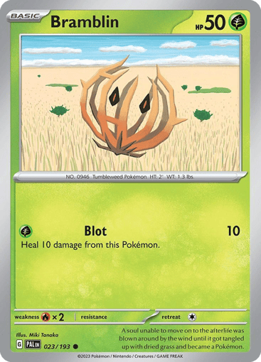 Bramblin – Common Reverse Holo – 023/193 – Paldea Evolved