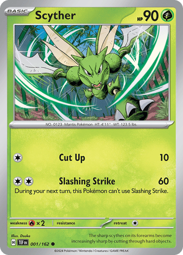 Scyther – Common – 001/162 – Temporal Forces