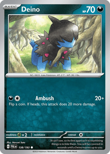 Deino – Common – 138/193 – Paldea Evolved