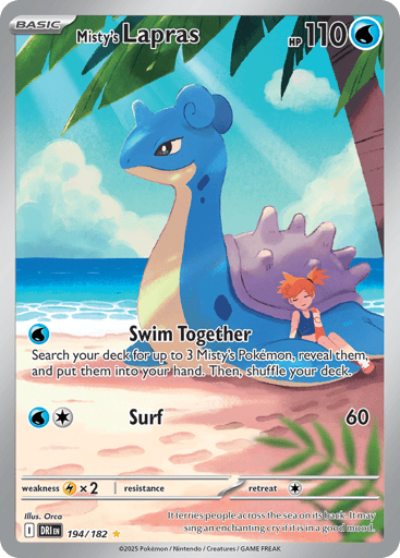 Misty’s Lapras – Illustration Rare – 194/182 – Destined Rivals