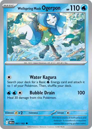 Wellspring Mask Ogerpon – Uncommon – 067/182 – Destined Rivals