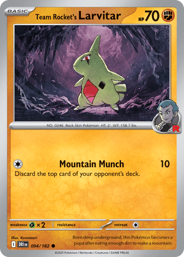 Team Rocket’s Larvitar – Common – 094/182 – Destined Rivals