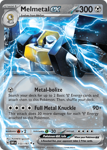 Melmetal ex – Double Rare – 153/197 – Obsidian Flames