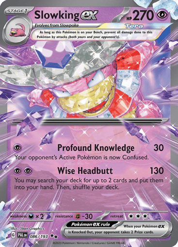 Slowking ex – Double Rare – 086/193 – Paldea Evolved