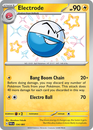 Electrode – Shiny Rare – 134/091 – Paldean Fates