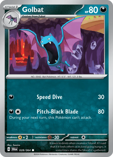 Golbat – Common – 028/064 – Shrouded Fable