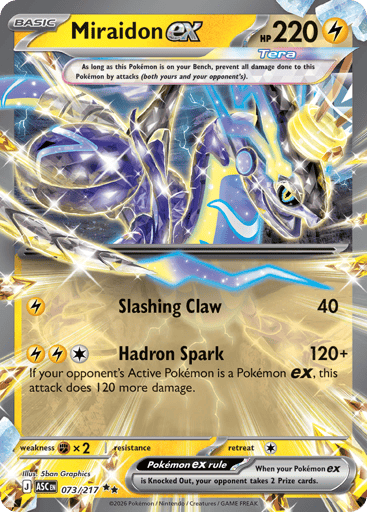 Miraidon ex – Double Rare – 073/217 – Ascended Heroes