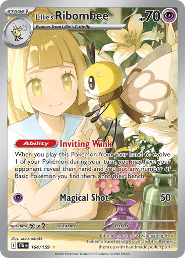 Lillie’s Ribombee – Illustration Rare – 164/159 – Journey Together
