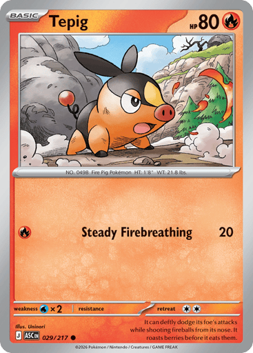 Tepig – Common – 029/217 – Ascended Heroes