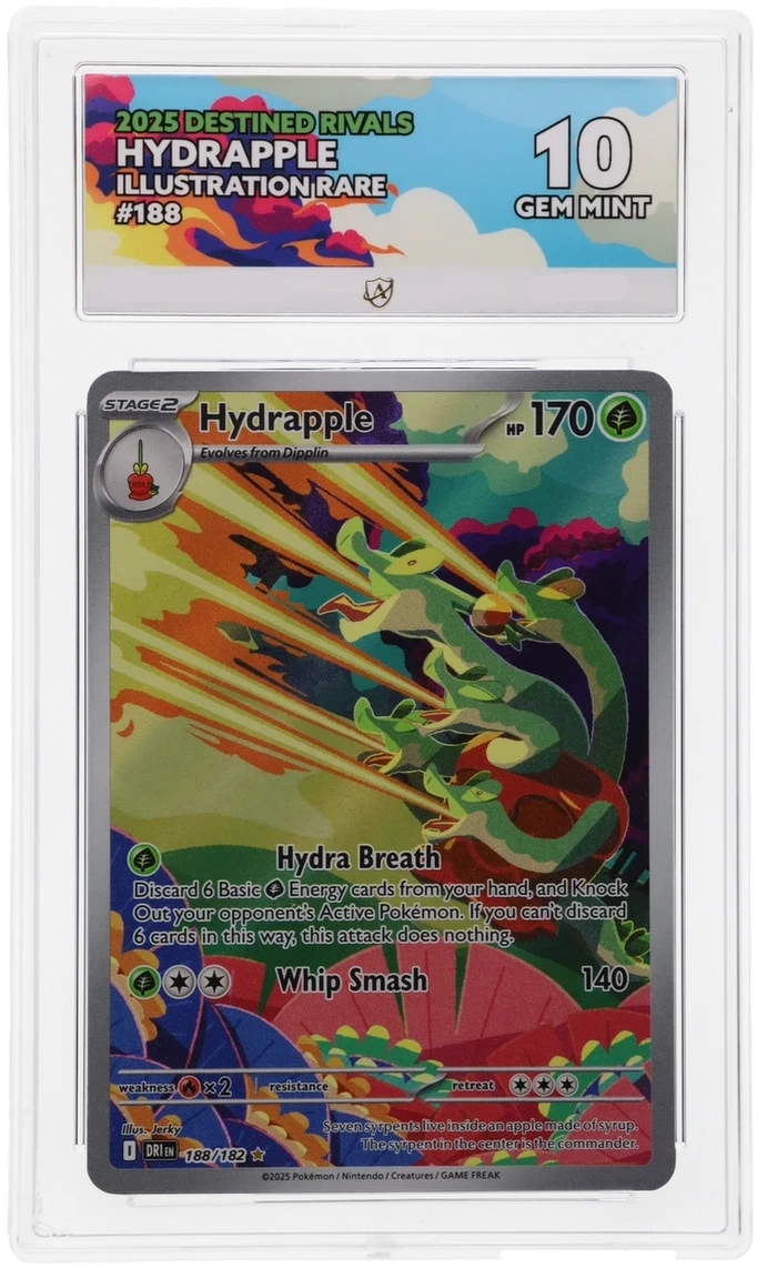Pokémon Hydrapple Illustration Rare 188/182 – Destined Rivals – ACE 10 Graded Card