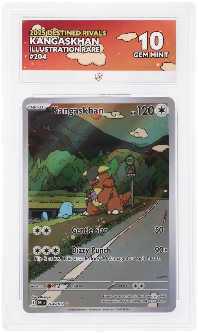 Pokémon Kangaskhan Illustration Rare 204/182 – Destined Rivals – ACE 10 Graded Card