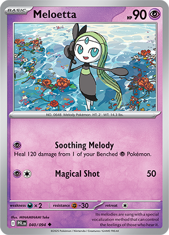 Pokémon – Meloetta – Uncommon – 040/094 – Phantasmal Flames – Raw