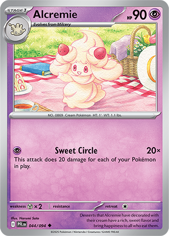 Pokémon – Alcremie – Uncommon – 044/094 – Phantasmal Flames – Raw