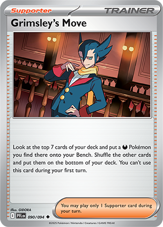 Pokémon – Grimsley's Move – Uncommon – 090/094 – Phantasmal Flames – Raw