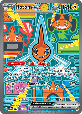 Pokémon – Rotom ex – Special Illustration Rare – 126/094 – Phantasmal Flames – Raw