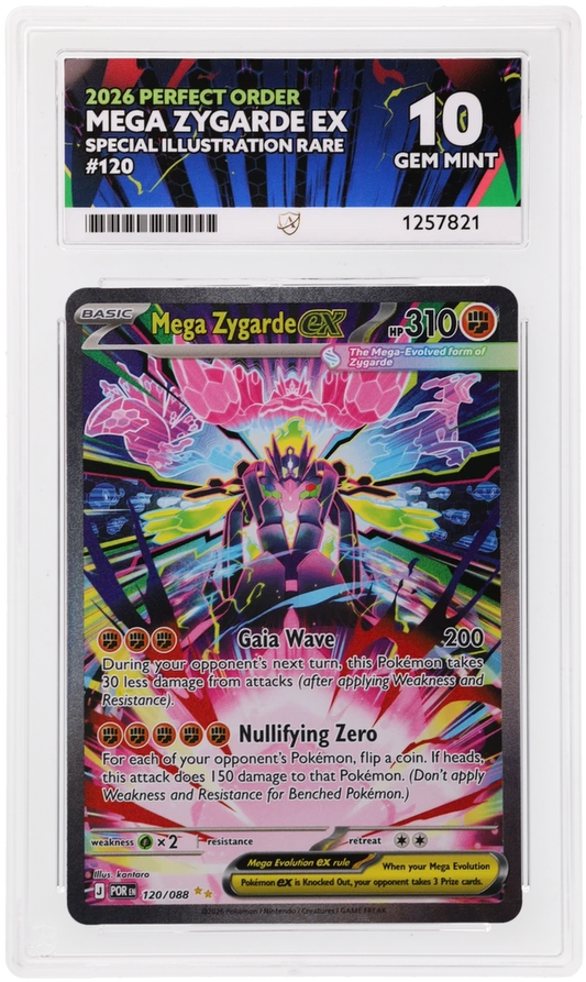 Pokémon – Mega Zygarde ex – 120/088 – Perfect Order – ACE 10