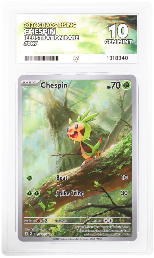 Pokémon – Chespin – 087/086 – Chaos Rising – ACE 10