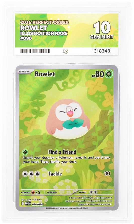 Pokémon – Rowlet – 090/088 – Perfect Order – ACE 10