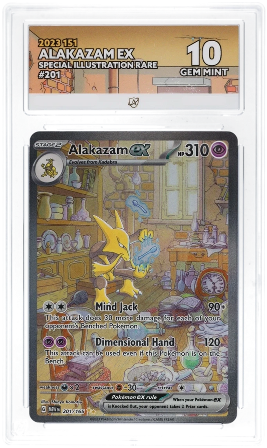 Pokémon – Alakazam ex – Special Illustration Rare – 201/165 – Scarlet & Violet 151 – ACE 10
