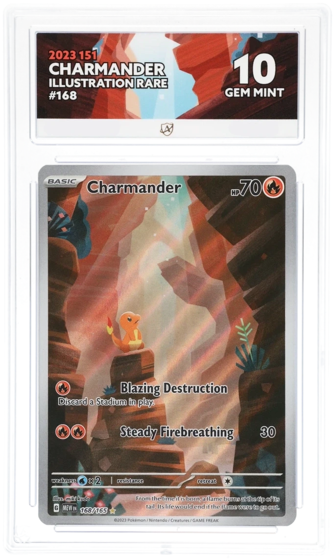 Pokémon – Charmander – Illustration Rare – 168/165 – Scarlet & Violet 151 – ACE 10