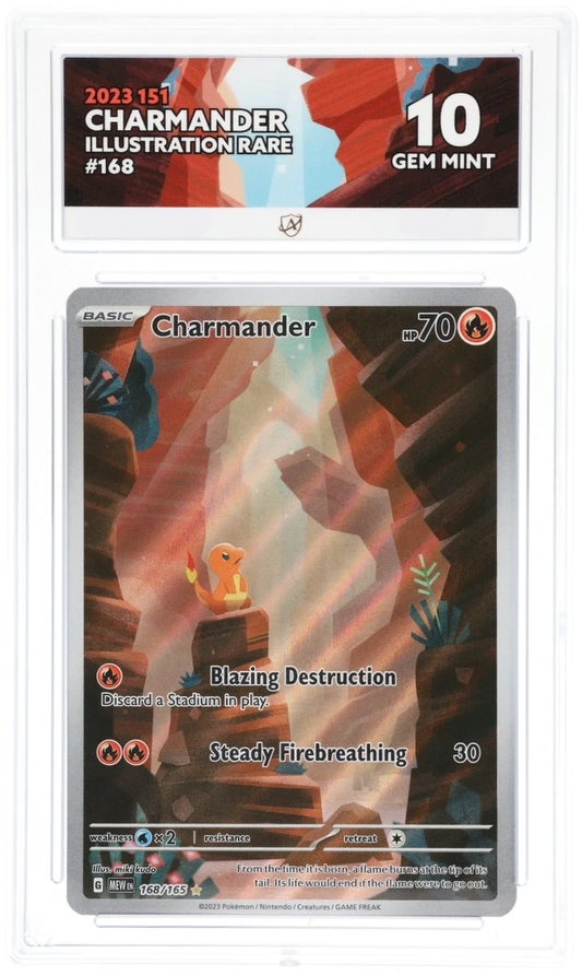 Pokémon – Charmander – Illustration Rare – 168/165 – Scarlet & Violet 151 – ACE 10