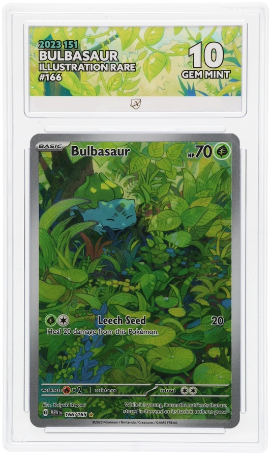 Pokémon – Bulbasaur – Illustration Rare – 166/165 – Scarlet & Violet 151 – ACE 10