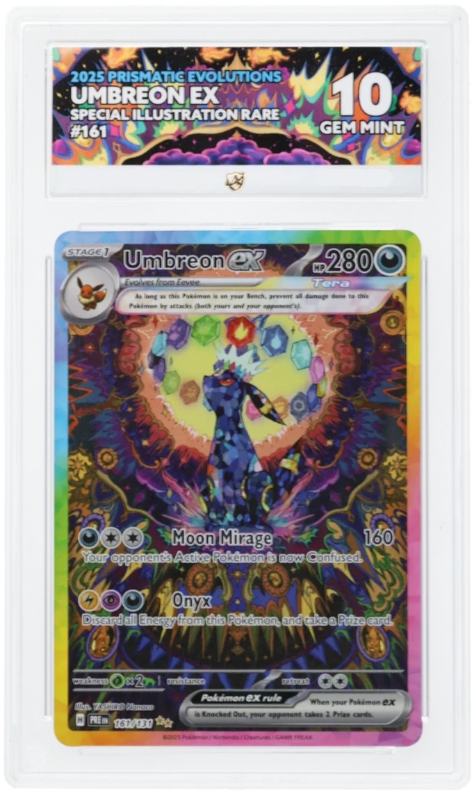 Pokémon Umbreon ex Special Illustration Rare 161/131 – Prismatic Evolutions – ACE 10 Graded Card