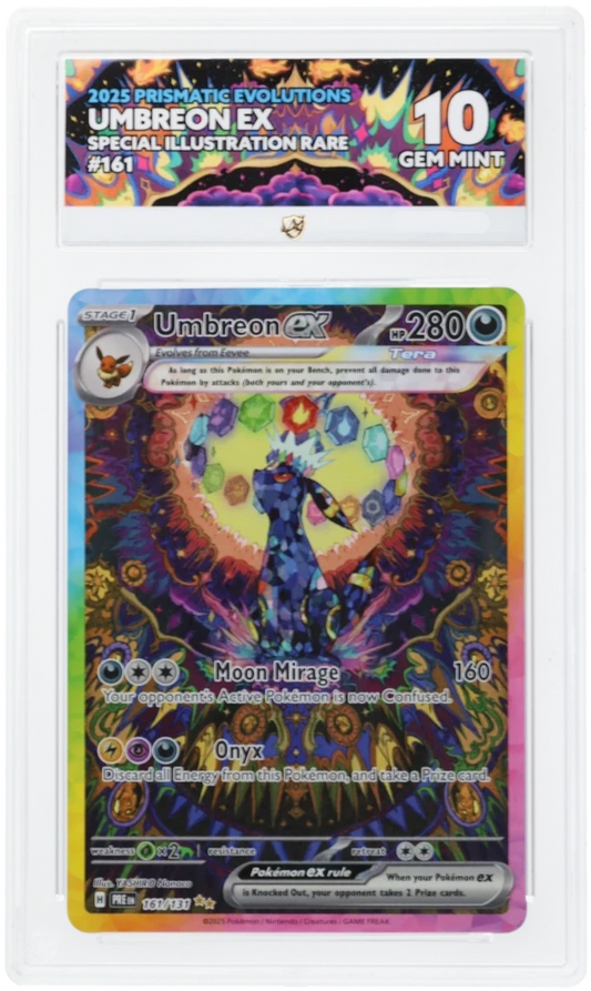 Pokémon Umbreon ex Special Illustration Rare 161/131 – Prismatic Evolutions – ACE 10 Graded Card