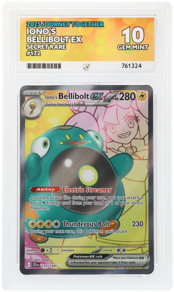 Pokémon – Iono's Bellibolt ex – Illustration Rare – 172/159 – Journey Together – ACE 10
