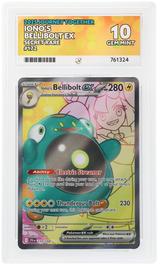 Pokémon – Iono's Bellibolt ex – Illustration Rare – 172/159 – Journey Together – ACE 10