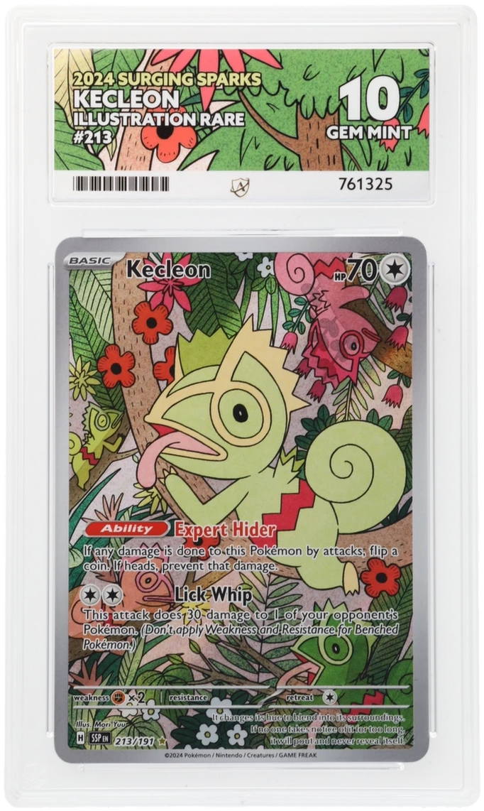 Pokémon – Kecleon – Illustration Rare – 213/191 – Surging Sparks – ACE 10