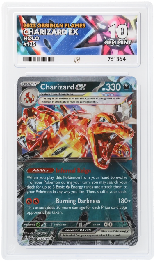 Pokémon – Charizard ex – 125/197 – Obsidian Flames – ACE 10