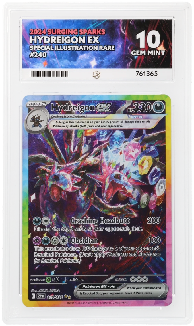 Pokémon – Hydreigon ex – Secret Rare – 240/191 – Surging Sparks – ACE 10