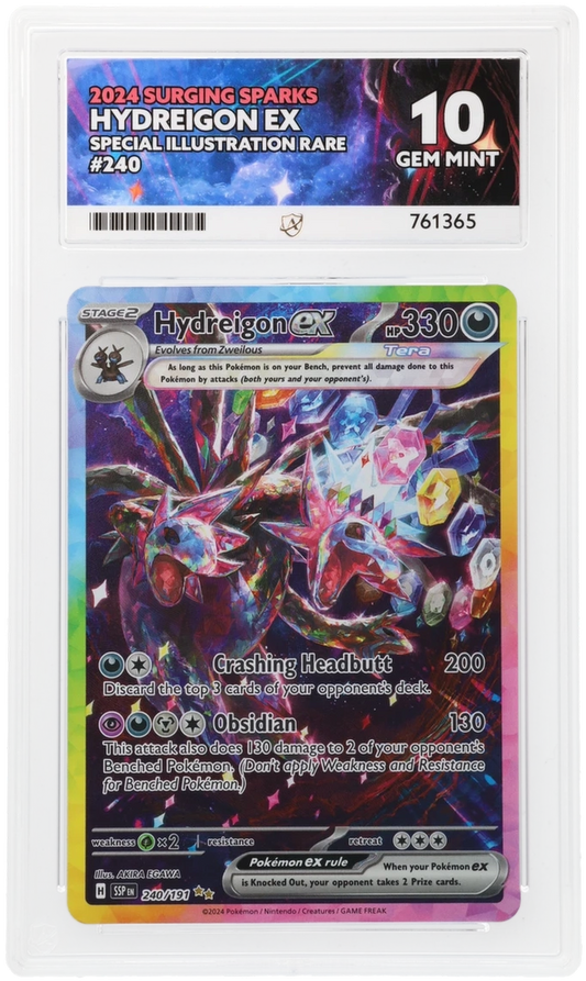 Pokémon – Hydreigon ex – Secret Rare – 240/191 – Surging Sparks – ACE 10