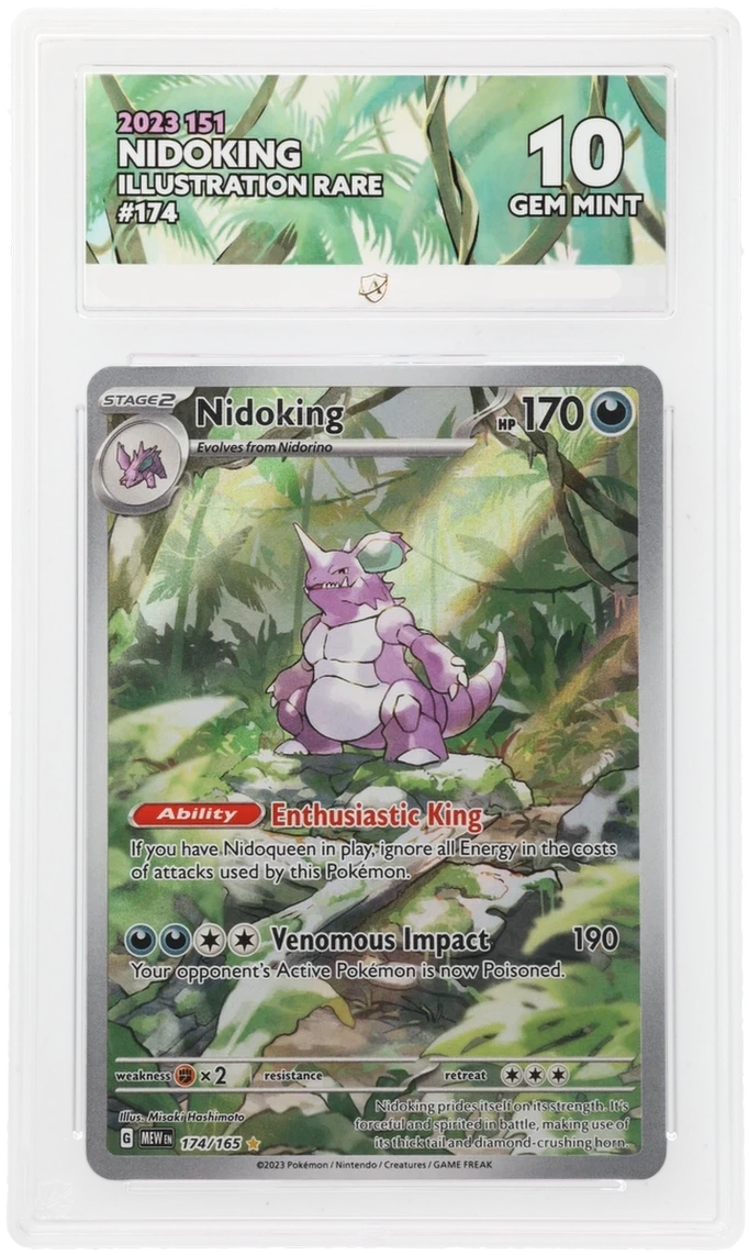 Pokémon – Nidoking – Illustration Rare – 174/165 – Scarlet & Violet 151 – ACE 10