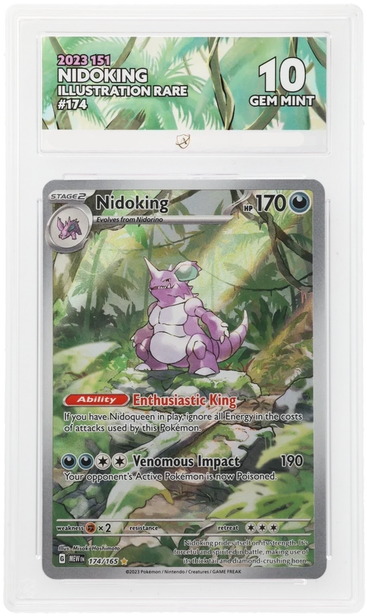 Pokémon – Nidoking – Illustration Rare – 174/165 – Scarlet & Violet 151 – ACE 10