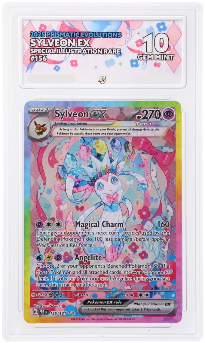 Pokémon Sylveon ex Special Illustration Rare 156/131 – Prismatic Evolutions – ACE 10 Graded Card
