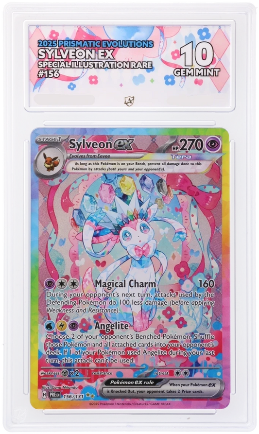 Pokémon Sylveon ex Special Illustration Rare 156/131 – Prismatic Evolutions – ACE 10 Graded Card