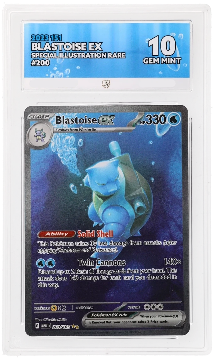 Pokémon – Blastoise ex – Special Illustration Rare – 200/165 – Scarlet & Violet 151 – ACE 10
