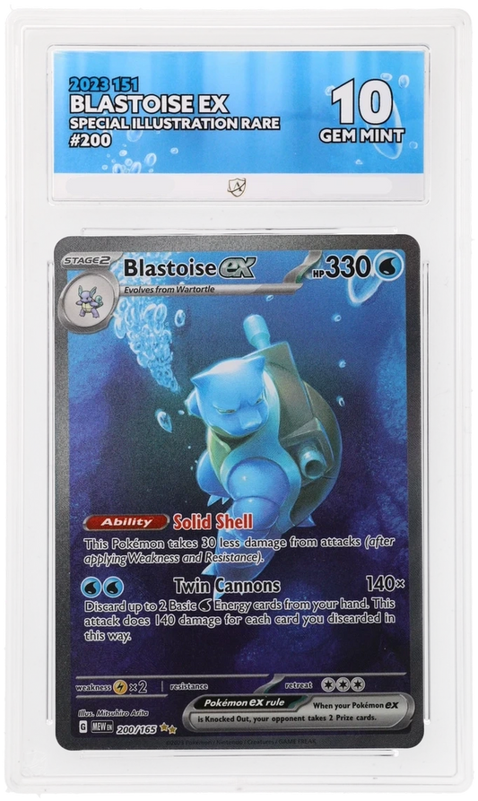 Pokémon – Blastoise ex – Special Illustration Rare – 200/165 – Scarlet & Violet 151 – ACE 10